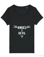 Tricou STANLEY STELLA dama Angel or devil Negru