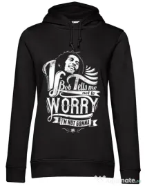 Hoodie dama cu gluga Bob tells me Negru