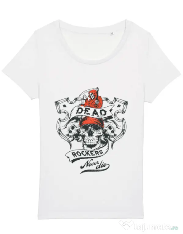 Tricou STANLEY STELLA dama Dead rockers Alb