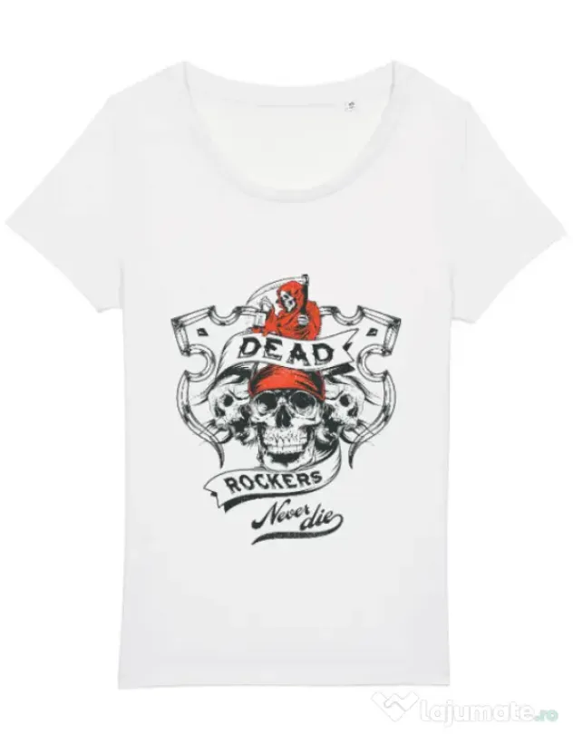 Tricou STANLEY STELLA dama Dead rockers Alb