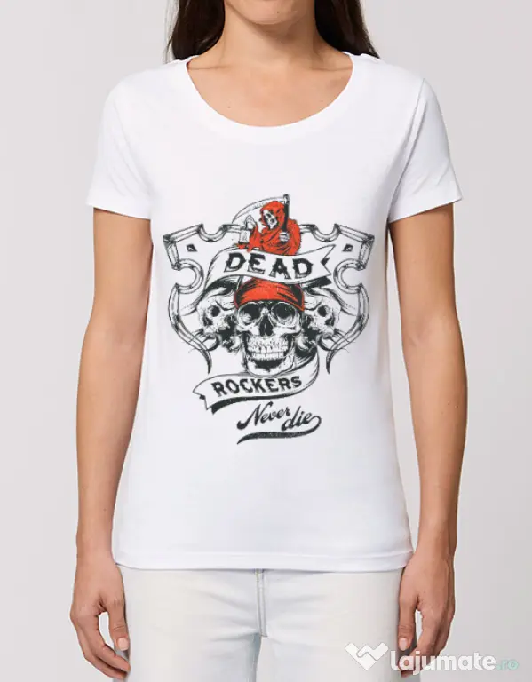Tricou STANLEY STELLA dama Dead rockers Alb