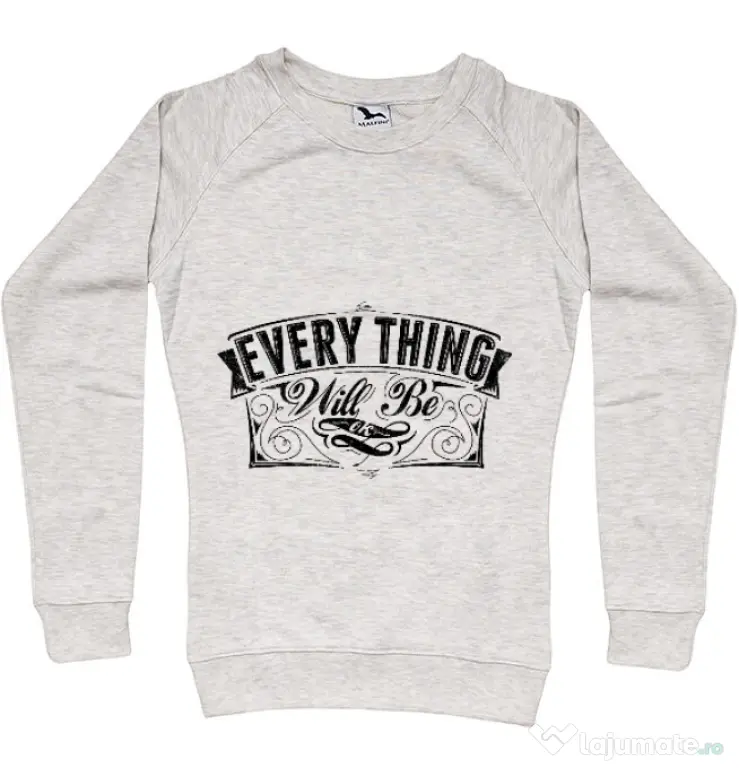 Bluza ADLER dama Everything will be ok Migdala melanj