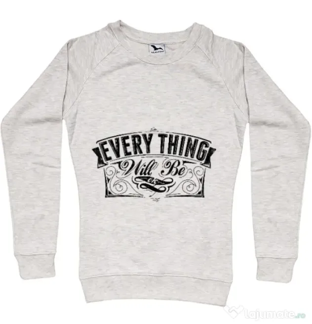 Bluza ADLER dama Everything will be ok Migdala melanj