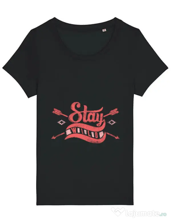 Tricou STANLEY STELLA dama Stay wild Negru