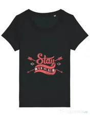 Tricou STANLEY STELLA dama Stay wild Negru