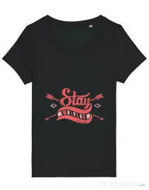 Tricou STANLEY STELLA dama Stay wild Negru