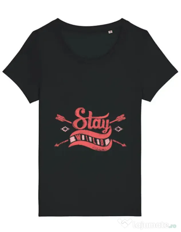 Tricou STANLEY STELLA dama Stay wild Negru