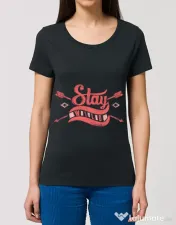 Tricou STANLEY STELLA dama Stay wild Negru