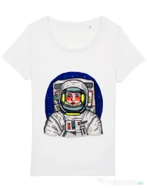 Tricou STANLEY STELLA dama I need some space Alb