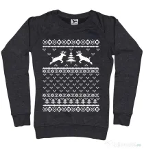 Bluza ADLER dama Ugly sweater Negru melanj