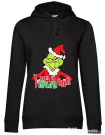 Hoodie dama cu gluga Mean one Negru