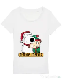 Tricou STANLEY STELLA dama Friends forever Alb