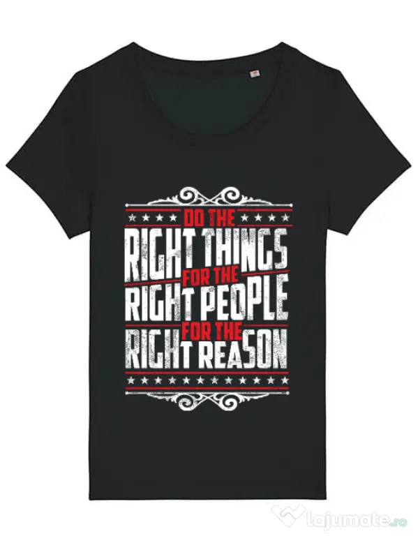 Tricou STANLEY STELLA dama Do the right things Negru