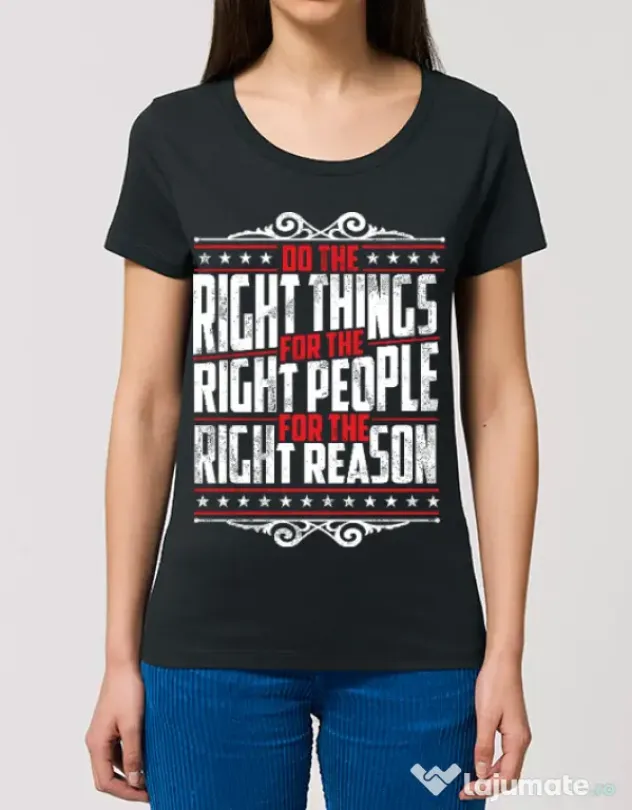 Tricou STANLEY STELLA dama Do the right things Negru
