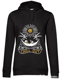 Hoodie dama cu gluga Chill out Negru