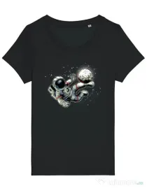 Tricou STANLEY STELLA dama Football kick Negru