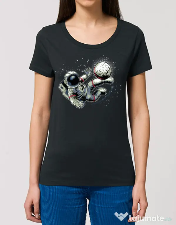 Tricou STANLEY STELLA dama Football kick Negru