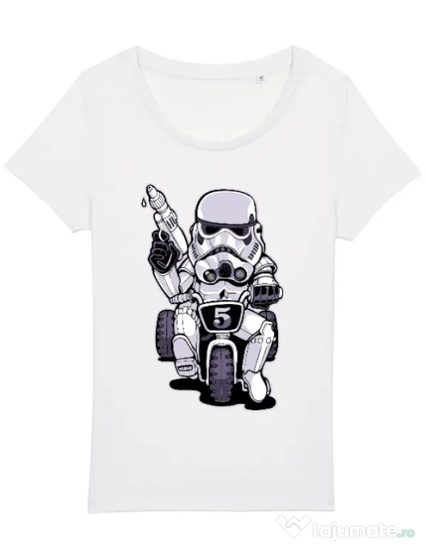 Tricou STANLEY STELLA dama Little tooper Alb