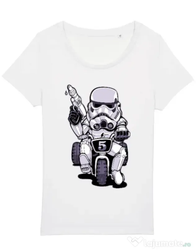 Tricou STANLEY STELLA dama Little tooper Alb