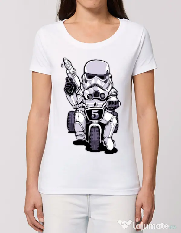 Tricou STANLEY STELLA dama Little tooper Alb
