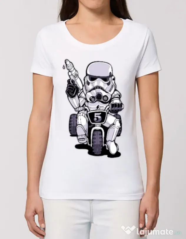 Tricou STANLEY STELLA dama Little tooper Alb