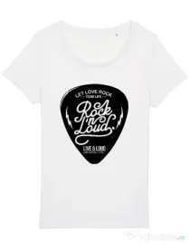 Tricou STANLEY STELLA dama Rock n loud Alb