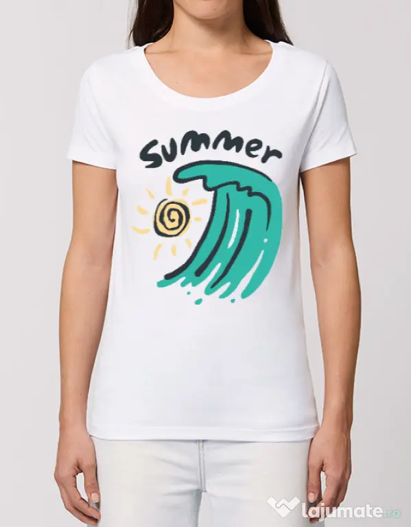 Tricou STANLEY STELLA dama Summer Beach Alb