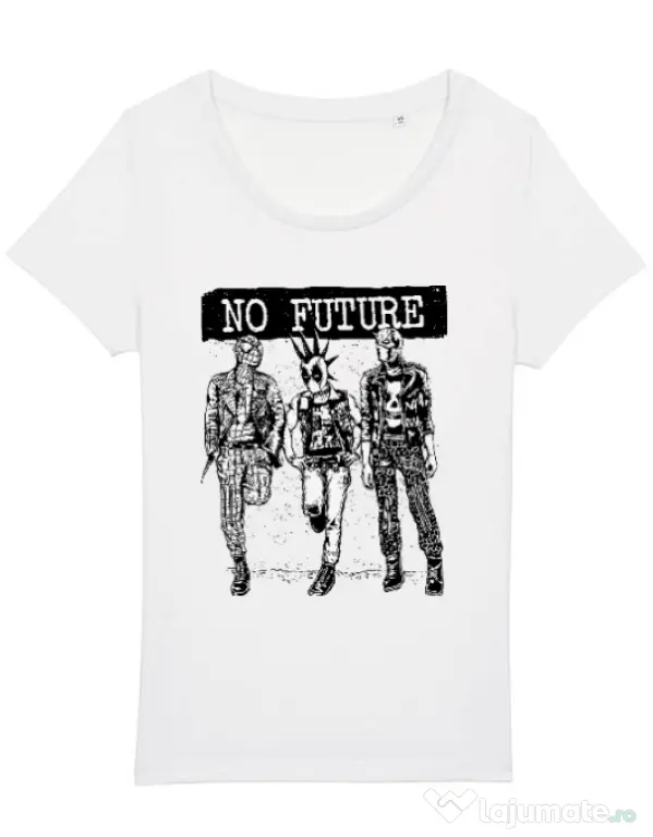 Tricou STANLEY STELLA dama No future Alb