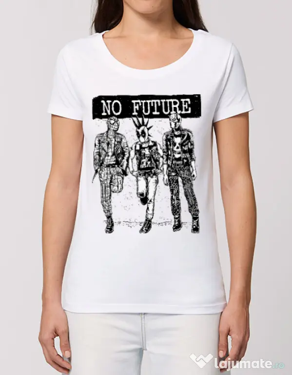 Tricou STANLEY STELLA dama No future Alb