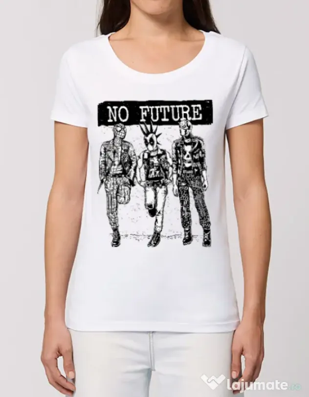 Tricou STANLEY STELLA dama No future Alb