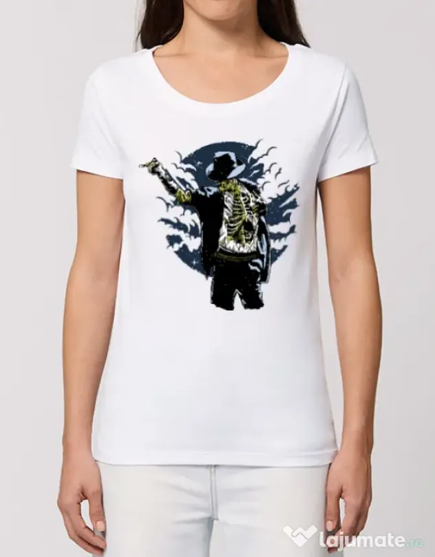 Tricou STANLEY STELLA dama Zombie pop Alb