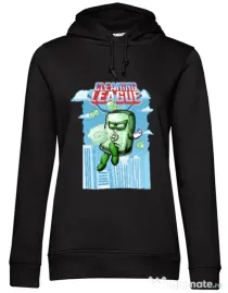 Hoodie dama cu gluga Cleaning league Soap Negru