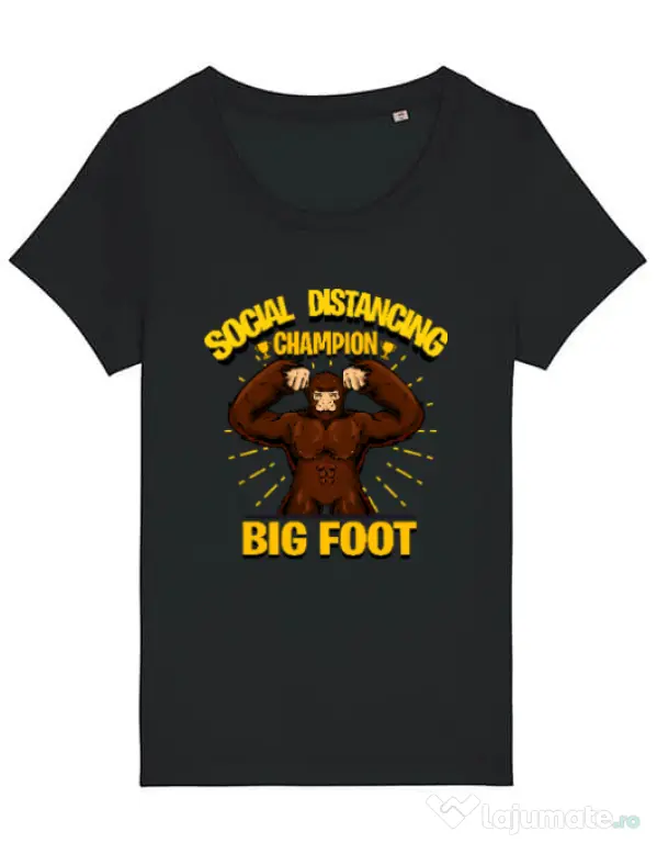 Tricou STANLEY STELLA dama Social distancing 2 Negru