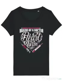 Tricou STANLEY STELLA dama Nurse practicioner Negru