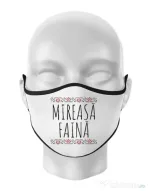 Masca personalizata reutilizabila Mireasa faina Alb