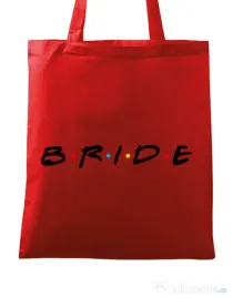 Sacosa personalizata Mireasa Bride friends Rosu