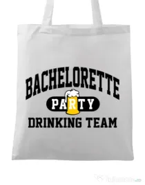 Sacosa personalizata Petrecerea burlacitelor Bachelorette party Alb