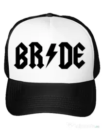 Sapca personalizata Mireasa Bride ACDC Alb