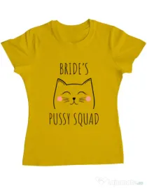 Tricou Burlacite ADLER Brides pussy squad 2 Galben