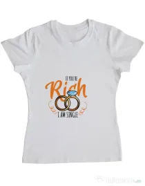 Tricou Burlacite ADLER If you are rich Alb