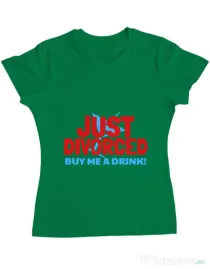 Tricou Burlacite ADLER Just divorced Verde