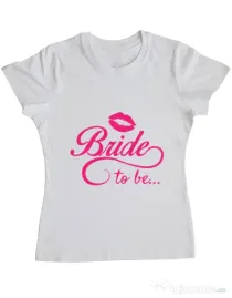 Tricou Mireasa ADLER Bride to be Alb