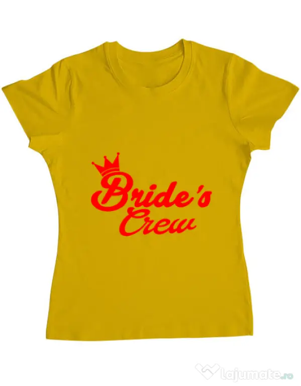 Tricou Petrecerea burlacitelor ADLER Brides crew Galben