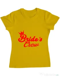 Tricou Petrecerea burlacitelor ADLER Brides crew Galben