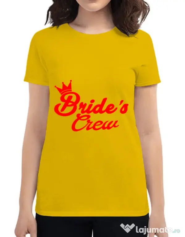 Tricou Petrecerea burlacitelor ADLER Brides crew Galben