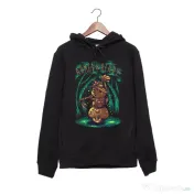 Hanorac personalizat negru unisex Armed and ready 