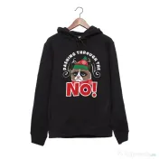 Hanorac personalizat negru unisex Dashing through the no 