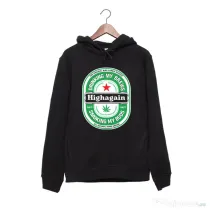Hanorac personalizat negru unisex Highagain