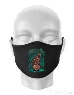 Masca personalizata reutilizabila Armed and ready Negru