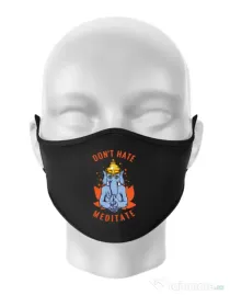 Masca personalizata reutilizabila Don’t hate Negru